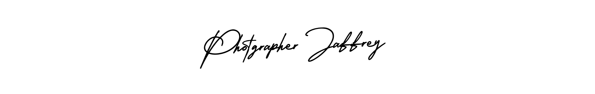 The best way (AmerikaSignatureDemo-Regular) to make a short signature is to pick only two or three words in your name. The name Photgrapher Jaffrey include a total of six letters. For converting this name. Photgrapher Jaffrey signature style 3 images and pictures png