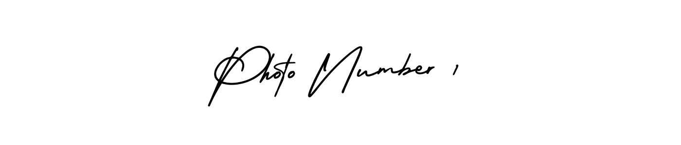 Photo Number 1 stylish signature style. Best Handwritten Sign (AmerikaSignatureDemo-Regular) for my name. Handwritten Signature Collection Ideas for my name Photo Number 1. Photo Number 1 signature style 3 images and pictures png