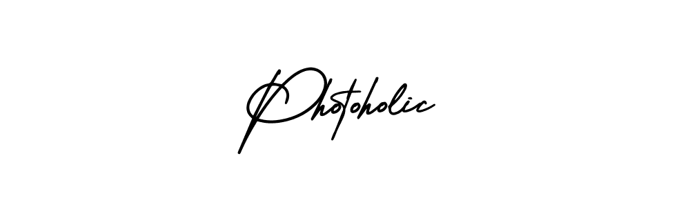 if you are searching for the best signature style for your name Photoholic. so please give up your signature search. here we have designed multiple signature styles  using AmerikaSignatureDemo-Regular. Photoholic signature style 3 images and pictures png