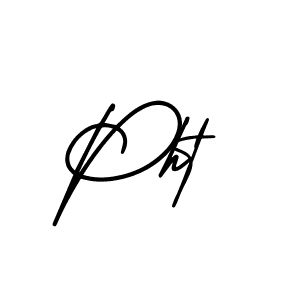 The best way (AmerikaSignatureDemo-Regular) to make a short signature is to pick only two or three words in your name. The name Pht include a total of six letters. For converting this name. Pht signature style 3 images and pictures png