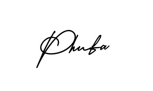 Create a beautiful signature design for name Phufa. With this signature (AmerikaSignatureDemo-Regular) fonts, you can make a handwritten signature for free. Phufa signature style 3 images and pictures png