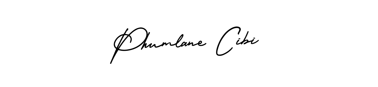 Phumlane Cibi stylish signature style. Best Handwritten Sign (AmerikaSignatureDemo-Regular) for my name. Handwritten Signature Collection Ideas for my name Phumlane Cibi. Phumlane Cibi signature style 3 images and pictures png