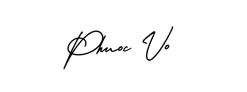 How to Draw Phuoc Vo signature style? AmerikaSignatureDemo-Regular is a latest design signature styles for name Phuoc Vo. Phuoc Vo signature style 3 images and pictures png