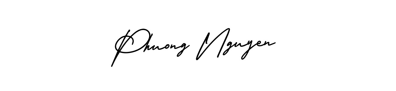 Design your own signature with our free online signature maker. With this signature software, you can create a handwritten (AmerikaSignatureDemo-Regular) signature for name Phuong Nguyen. Phuong Nguyen signature style 3 images and pictures png