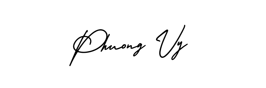 Make a beautiful signature design for name Phuong Vy. With this signature (AmerikaSignatureDemo-Regular) style, you can create a handwritten signature for free. Phuong Vy signature style 3 images and pictures png