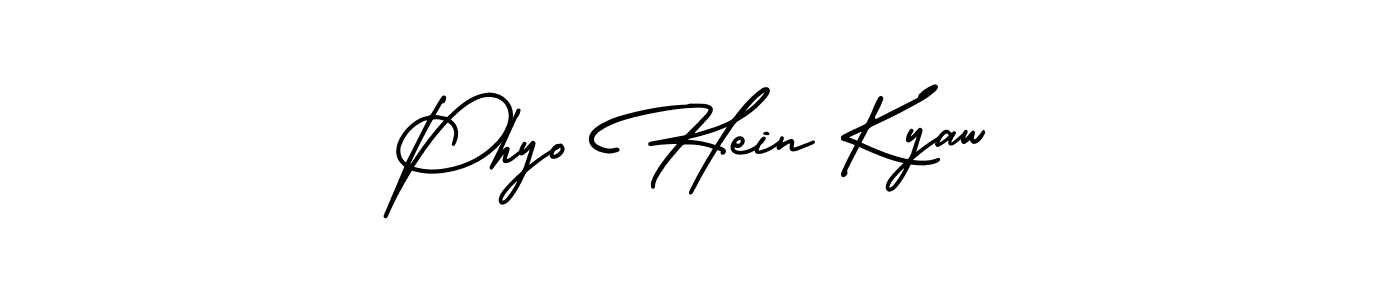 Create a beautiful signature design for name Phyo Hein Kyaw. With this signature (AmerikaSignatureDemo-Regular) fonts, you can make a handwritten signature for free. Phyo Hein Kyaw signature style 3 images and pictures png