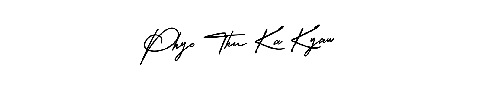 Also we have Phyo Thu Ka Kyaw name is the best signature style. Create professional handwritten signature collection using AmerikaSignatureDemo-Regular autograph style. Phyo Thu Ka Kyaw signature style 3 images and pictures png