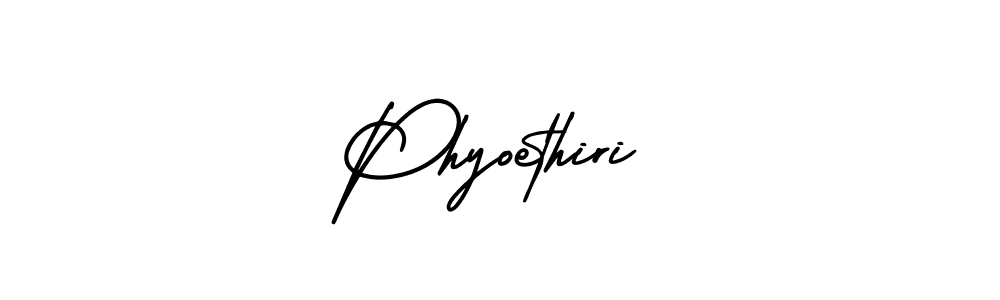 Design your own signature with our free online signature maker. With this signature software, you can create a handwritten (AmerikaSignatureDemo-Regular) signature for name Phyoethiri. Phyoethiri signature style 3 images and pictures png
