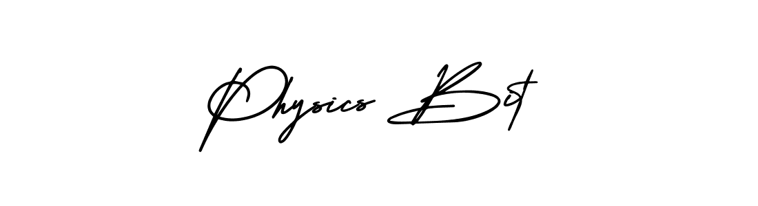 It looks lik you need a new signature style for name Physics Bit. Design unique handwritten (AmerikaSignatureDemo-Regular) signature with our free signature maker in just a few clicks. Physics Bit signature style 3 images and pictures png