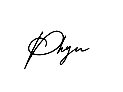 Make a beautiful signature design for name Phyu. Use this online signature maker to create a handwritten signature for free. Phyu signature style 3 images and pictures png