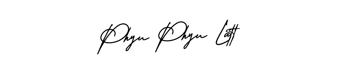 Use a signature maker to create a handwritten signature online. With this signature software, you can design (AmerikaSignatureDemo-Regular) your own signature for name Phyu Phyu Latt. Phyu Phyu Latt signature style 3 images and pictures png