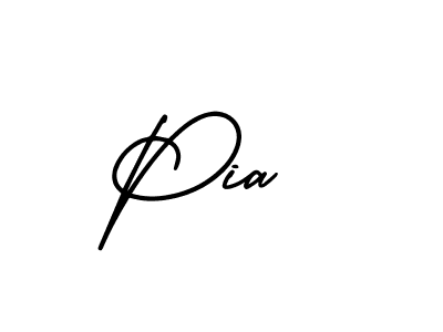 Pia  stylish signature style. Best Handwritten Sign (AmerikaSignatureDemo-Regular) for my name. Handwritten Signature Collection Ideas for my name Pia . Pia  signature style 3 images and pictures png