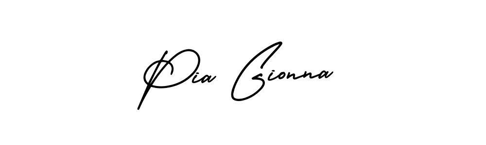 Make a beautiful signature design for name Pia Gionna. With this signature (AmerikaSignatureDemo-Regular) style, you can create a handwritten signature for free. Pia Gionna signature style 3 images and pictures png