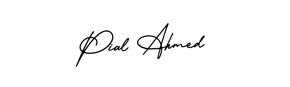 Make a beautiful signature design for name Pial Ahmed. Use this online signature maker to create a handwritten signature for free. Pial Ahmed signature style 3 images and pictures png