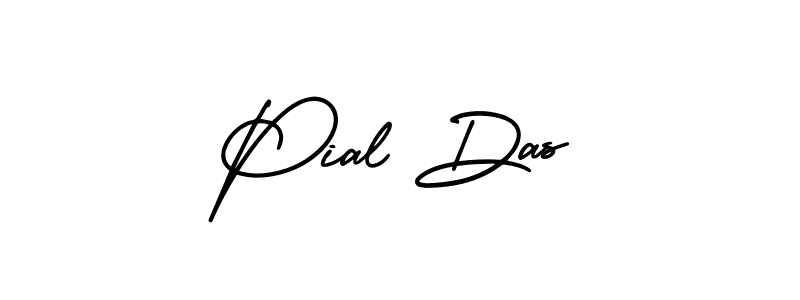Design your own signature with our free online signature maker. With this signature software, you can create a handwritten (AmerikaSignatureDemo-Regular) signature for name Pial Das. Pial Das signature style 3 images and pictures png