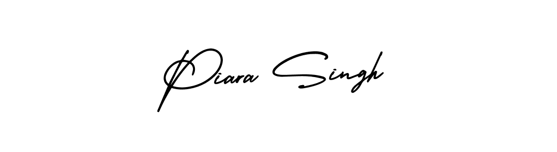 Piara Singh stylish signature style. Best Handwritten Sign (AmerikaSignatureDemo-Regular) for my name. Handwritten Signature Collection Ideas for my name Piara Singh. Piara Singh signature style 3 images and pictures png