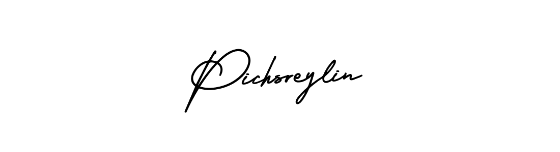 How to make Pichsreylin signature? AmerikaSignatureDemo-Regular is a professional autograph style. Create handwritten signature for Pichsreylin name. Pichsreylin signature style 3 images and pictures png