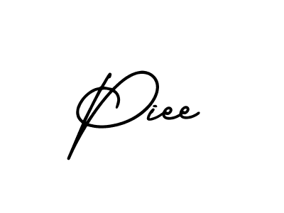 Piee stylish signature style. Best Handwritten Sign (AmerikaSignatureDemo-Regular) for my name. Handwritten Signature Collection Ideas for my name Piee. Piee signature style 3 images and pictures png