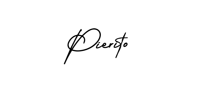 Best and Professional Signature Style for Pierito. AmerikaSignatureDemo-Regular Best Signature Style Collection. Pierito signature style 3 images and pictures png