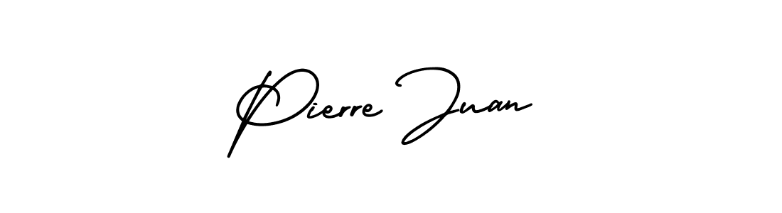 The best way (AmerikaSignatureDemo-Regular) to make a short signature is to pick only two or three words in your name. The name Pierre Juan include a total of six letters. For converting this name. Pierre Juan signature style 3 images and pictures png