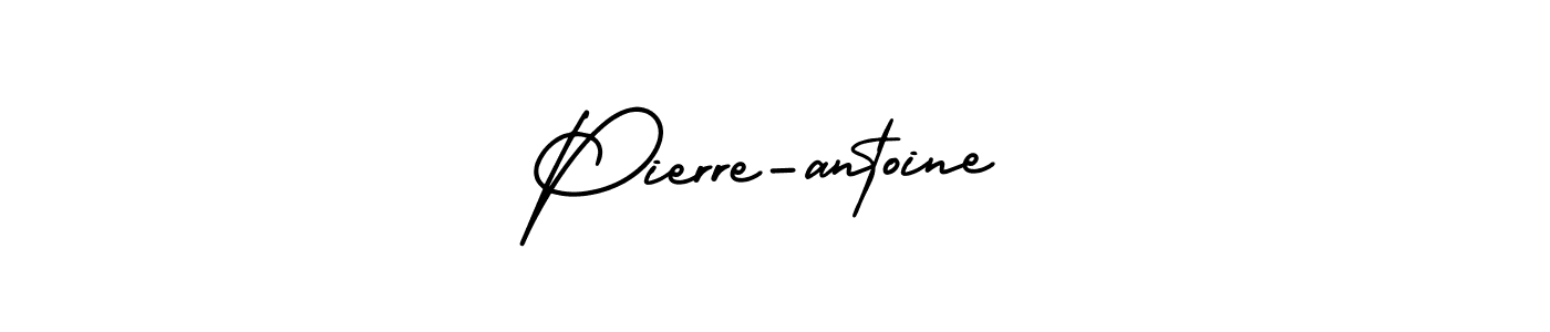 Make a beautiful signature design for name Pierre-antoine. With this signature (AmerikaSignatureDemo-Regular) style, you can create a handwritten signature for free. Pierre-antoine signature style 3 images and pictures png