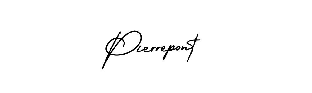 It looks lik you need a new signature style for name Pierrepont. Design unique handwritten (AmerikaSignatureDemo-Regular) signature with our free signature maker in just a few clicks. Pierrepont signature style 3 images and pictures png