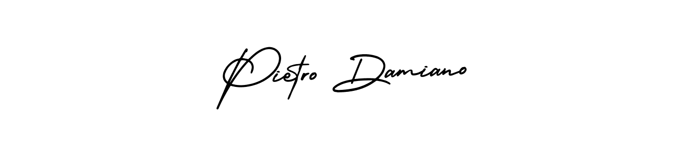 Pietro Damiano stylish signature style. Best Handwritten Sign (AmerikaSignatureDemo-Regular) for my name. Handwritten Signature Collection Ideas for my name Pietro Damiano. Pietro Damiano signature style 3 images and pictures png