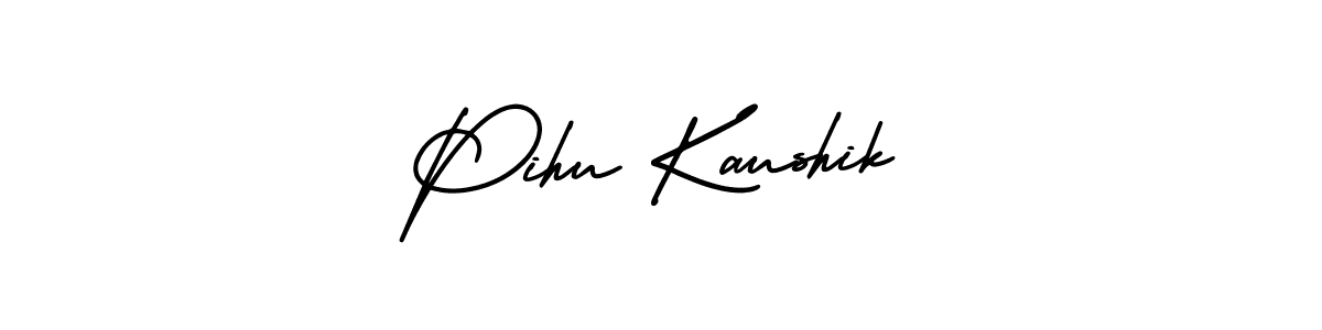Make a beautiful signature design for name Pihu Kaushik. Use this online signature maker to create a handwritten signature for free. Pihu Kaushik signature style 3 images and pictures png