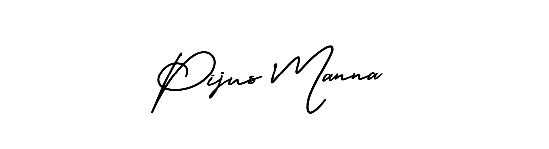 It looks lik you need a new signature style for name Pijus Manna. Design unique handwritten (AmerikaSignatureDemo-Regular) signature with our free signature maker in just a few clicks. Pijus Manna signature style 3 images and pictures png