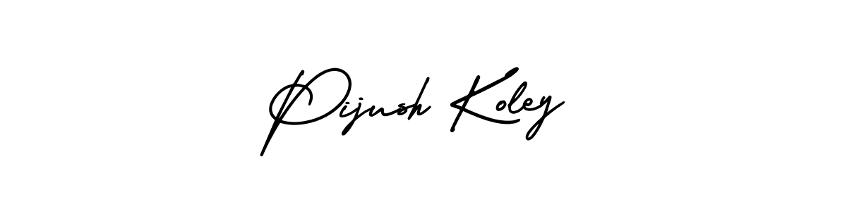 Make a short Pijush Koley signature style. Manage your documents anywhere anytime using AmerikaSignatureDemo-Regular. Create and add eSignatures, submit forms, share and send files easily. Pijush Koley signature style 3 images and pictures png