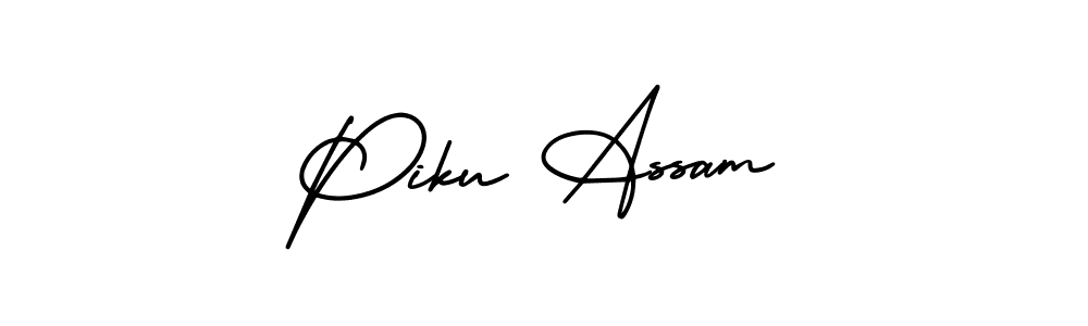 Also we have Piku Assam name is the best signature style. Create professional handwritten signature collection using AmerikaSignatureDemo-Regular autograph style. Piku Assam signature style 3 images and pictures png