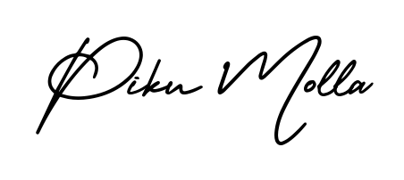 This is the best signature style for the Piku Molla name. Also you like these signature font (AmerikaSignatureDemo-Regular). Mix name signature. Piku Molla signature style 3 images and pictures png