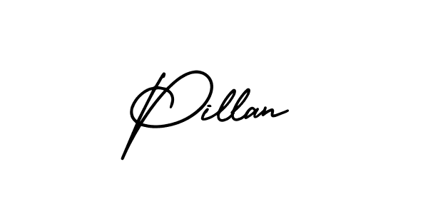 The best way (AmerikaSignatureDemo-Regular) to make a short signature is to pick only two or three words in your name. The name Pillan include a total of six letters. For converting this name. Pillan signature style 3 images and pictures png