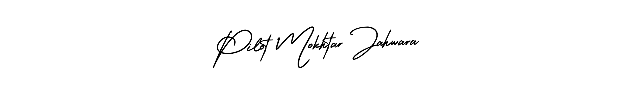 if you are searching for the best signature style for your name Pilot Mokhtar Jahwara. so please give up your signature search. here we have designed multiple signature styles  using AmerikaSignatureDemo-Regular. Pilot Mokhtar Jahwara signature style 3 images and pictures png