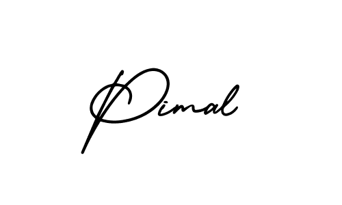 You should practise on your own different ways (AmerikaSignatureDemo-Regular) to write your name (Pimal) in signature. don't let someone else do it for you. Pimal signature style 3 images and pictures png