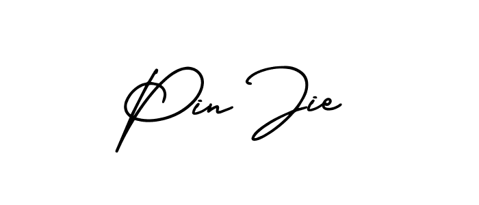 Similarly AmerikaSignatureDemo-Regular is the best handwritten signature design. Signature creator online .You can use it as an online autograph creator for name Pin Jie. Pin Jie signature style 3 images and pictures png