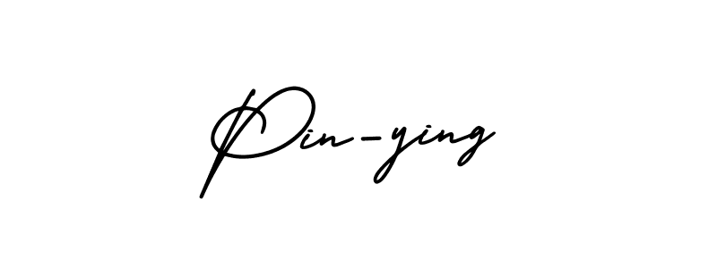 It looks lik you need a new signature style for name Pin-ying. Design unique handwritten (AmerikaSignatureDemo-Regular) signature with our free signature maker in just a few clicks. Pin-ying signature style 3 images and pictures png