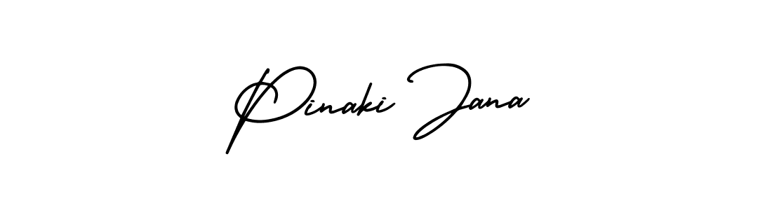 Make a beautiful signature design for name Pinaki Jana. With this signature (AmerikaSignatureDemo-Regular) style, you can create a handwritten signature for free. Pinaki Jana signature style 3 images and pictures png