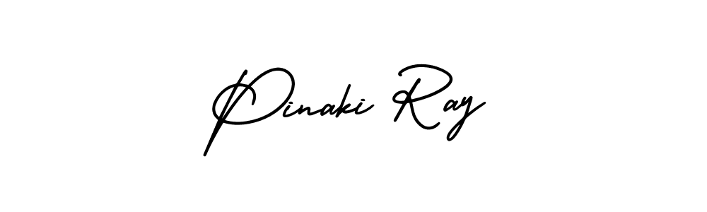 How to make Pinaki Ray name signature. Use AmerikaSignatureDemo-Regular style for creating short signs online. This is the latest handwritten sign. Pinaki Ray signature style 3 images and pictures png