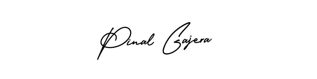 It looks lik you need a new signature style for name Pinal Gajera. Design unique handwritten (AmerikaSignatureDemo-Regular) signature with our free signature maker in just a few clicks. Pinal Gajera signature style 3 images and pictures png