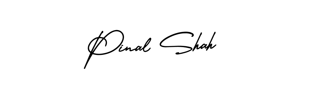 Also we have Pinal Shah name is the best signature style. Create professional handwritten signature collection using AmerikaSignatureDemo-Regular autograph style. Pinal Shah signature style 3 images and pictures png