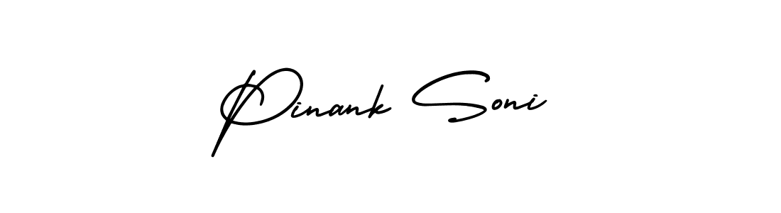Use a signature maker to create a handwritten signature online. With this signature software, you can design (AmerikaSignatureDemo-Regular) your own signature for name Pinank Soni. Pinank Soni signature style 3 images and pictures png