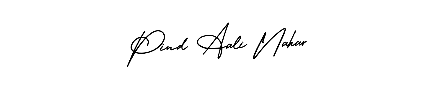 AmerikaSignatureDemo-Regular is a professional signature style that is perfect for those who want to add a touch of class to their signature. It is also a great choice for those who want to make their signature more unique. Get Pind Aali Nahar name to fancy signature for free. Pind Aali Nahar signature style 3 images and pictures png