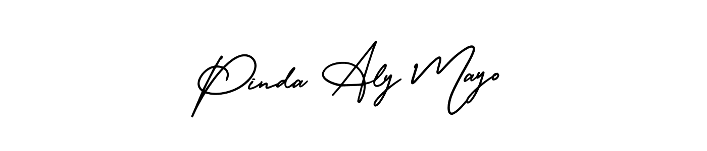 Make a beautiful signature design for name Pinda Aly Mayo. Use this online signature maker to create a handwritten signature for free. Pinda Aly Mayo signature style 3 images and pictures png