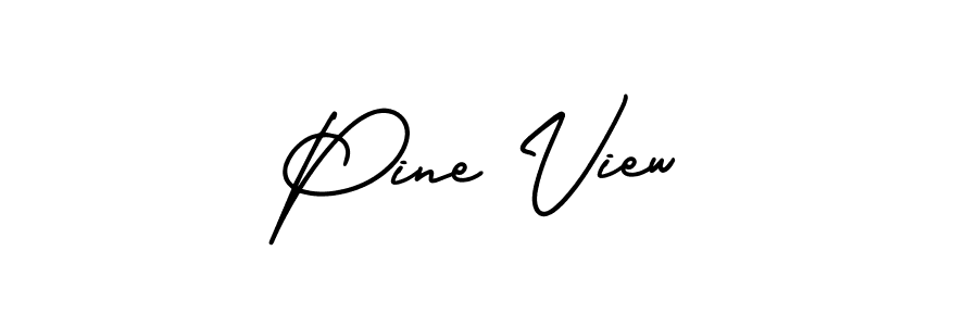 Create a beautiful signature design for name Pine View. With this signature (AmerikaSignatureDemo-Regular) fonts, you can make a handwritten signature for free. Pine View signature style 3 images and pictures png