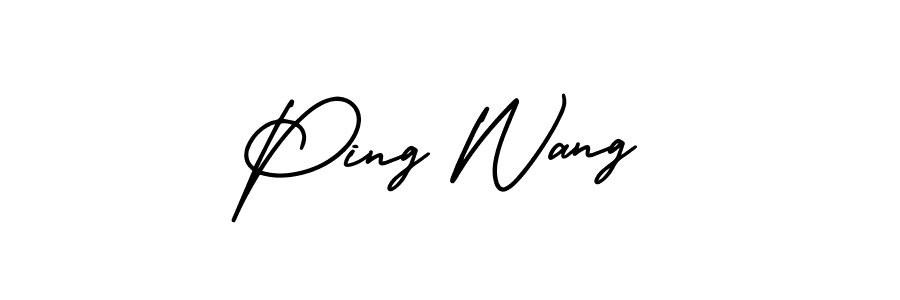 Best and Professional Signature Style for Ping Wang. AmerikaSignatureDemo-Regular Best Signature Style Collection. Ping Wang signature style 3 images and pictures png