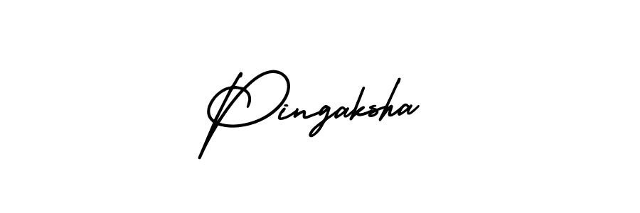 How to make Pingaksha name signature. Use AmerikaSignatureDemo-Regular style for creating short signs online. This is the latest handwritten sign. Pingaksha signature style 3 images and pictures png