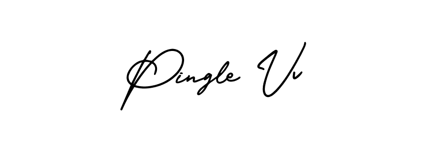 Create a beautiful signature design for name Pingle Vv. With this signature (AmerikaSignatureDemo-Regular) fonts, you can make a handwritten signature for free. Pingle Vv signature style 3 images and pictures png