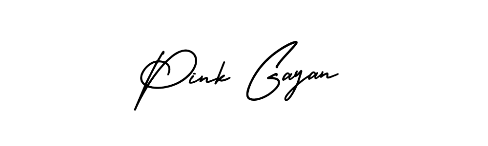 Also we have Pink Gayan name is the best signature style. Create professional handwritten signature collection using AmerikaSignatureDemo-Regular autograph style. Pink Gayan signature style 3 images and pictures png