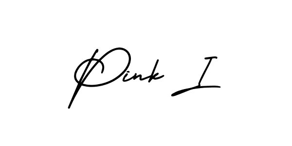 AmerikaSignatureDemo-Regular is a professional signature style that is perfect for those who want to add a touch of class to their signature. It is also a great choice for those who want to make their signature more unique. Get Pink I name to fancy signature for free. Pink I signature style 3 images and pictures png